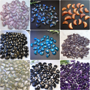 Vente en gros <span class=keywords><strong>de</strong></span> pierres précieuses en cristal <span class=keywords><strong>de</strong></span> haute qualité, mini <span class=keywords><strong>lune</strong></span> <span class=keywords><strong>de</strong></span> mer, aigue-marine, fluorite pour <span class=keywords><strong>la</strong></span> fabrication <span class=keywords><strong>de</strong></span> bijoux en pendentif et en bracelet DIY - Product Image 2