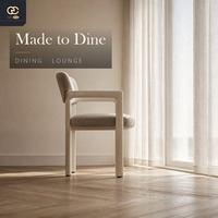 Chaises de salle à manger en tissu italiennes élégantes, luxueuses et simples pour la maison, ensembles de chaises de salle à manger créatives pour villa
