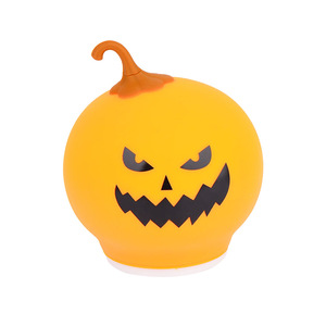 Bu Shang Silicone Halloween Pumpkin Night Light Led Decorative Lamp For Home Party Atmosphere Lighting - Product Image 1