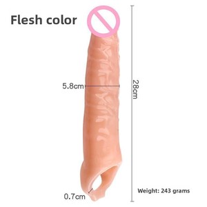 Sexspielzeug Romantische Wolf Zahn abdeckung Vergrößerte und verlängerte Kristalls imulation Penis abdeckung Silikon - Product Image 4