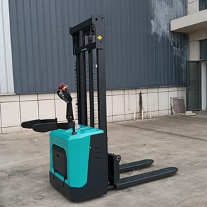 Fabricante de China, suministro de 1 tonelada, 1,5 toneladas, 2 toneladas, apilador eléctrico completo, 1,6 M, 2M, 2,5 M, 3M, apilador de paletas eléctrico de altura de elevación - Product Image 1