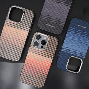 Custodia per iPhone 16 Pro <span class=keywords><strong>Max</strong></span> in Fibra di Carbonio con Design Lussuoso Tramonto e Alba, Compatibile con 15 Pro <span class=keywords><strong>Max</strong></span> 14 13, Cover Protettiva Magnetica - Product Image 2