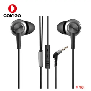 Wired Earphone In-Ear 3.5mm Interface For Android IOS Ipad Samrtphone Stereo Headphones Earbuds With Mic Control Abingo M760i