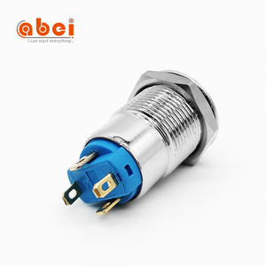 ABEI Diameter 12mm 16mm <span class=keywords><strong>on</strong></span> <span class=keywords><strong>off</strong></span> untuk lampu daya Led 5V <span class=keywords><strong>12V</strong></span> 110V tahan air Reset/menempel daya logam tombol tekan harga - Product Image 6
