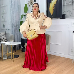Robe <span class=keywords><strong>africaine</strong></span> pour femme, robe à paillettes, tenue <span class=keywords><strong>de</strong></span> travail pour femme, robe <span class=keywords><strong>de</strong></span> soirée, ensemble deux pièces - Product Image 2