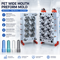 TAOYUAN Moule à préformes PET à 10 cavités à large ouverture - Moule d'injection à canaux chauds avec clapet de soupape de précision et revêtement nano pour l'emballage de bocaux et de canettes