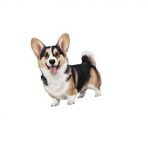 Sudaderas informales de punto para mujer con estampado de ilustraciones de Pembroke Welsh Corgi - Product Image 1