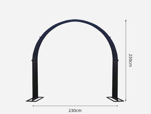 Arco de hierro forjado para bodas, decoración de jardín, exterior, bosque, césped, ceremonia de boda, accesorios para el diseño de escenarios y salones de flores, arco de hierro para bodas - Product Image 2