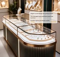 Présentoir à bijoux GZowin avec éclairage LED, couleur/forme personnalisable, robuste, léger, de haute qualité, durable, écologique, recyclable