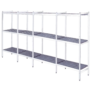 Estante de almacén de aluminio duradero de 5 niveles, estante de almacenamiento de 5244x470x1700mm, cartón metálico compatible con EURAST embalado para un almacenamiento eficiente - Product Image 1