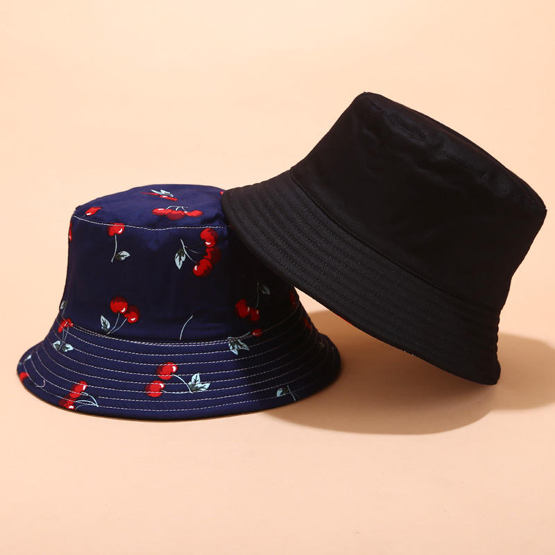 Navy blue cherry double-sided wear