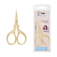 Ciseaux à broder en acier inoxydable plaqué or en forme de petit phénix pour jeunes, pour usage domestique et découpe de papier