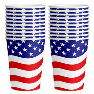 Nuoxin vente en gros ensemble de vaisselle jetable ménage <span class=keywords><strong>anniversaire</strong></span> mariage football fête drapeau américain <span class=keywords><strong>assiette</strong></span> <span class=keywords><strong>gobelet</strong></span> en papier - Product Image 2