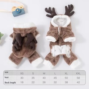Abbigliamento Invernale per Cani BK in Morbido Pile Corallo, <span class=keywords><strong>Costume</strong></span> per Cuccioli con Motivi Animali per Teddy, Corgi e Gatti, Vendita all'Ingrosso - Product Image 6