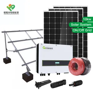 Rosen Solar 5kw Off-Grid ระบบพลังงานแสงอาทิตย์,พร้อมเครื่องกำเนิดไฟฟ้าเชื่อมต่ออินเวอร์เตอร์ Growatt