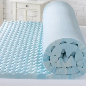 Airflow Design King 1.5 Inch Swirl Gel Cooling Memory Foam Roll in Carton Mattress Topper