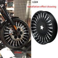 Jantes de moto Vimas 2026 neuves en aluminium 6061 T6, 21*3.5 pouces, forgées, grand kit de roue avant large, oxydation anodique, pour touring