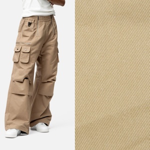 100% algodón TALADRO PANTALONES TELA 10*10 450 g/m Sarga de peso pesado/chino/tela tejida de perforación Venta al por mayor Chaqueta elástica Tela Spandex - Product Image 3