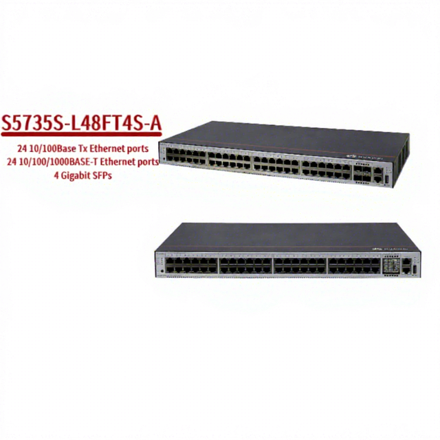 Huaweii S5735S-L Series 48-port Gigabit Network Switch with Cloud Engine, S5735S-L48FT4S-A, 1U Cabinet Height