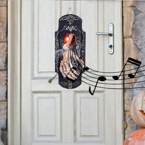 Sonnette de <span class=keywords><strong>Halloween</strong></span> à effets sonores électriques et pulvérisation, avec crâne lumineux, <span class=keywords><strong>pour</strong></span> la décoration de la Fête des Fantômes - Product Image 3