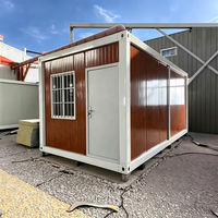 SKYLINE Casa Contenedor Prefabricada Modular Moderna con Acabado de Madera, Construcción Rápida, Personalizable, para Hogar, Tienda, Hotel, Escuela, Transpirable