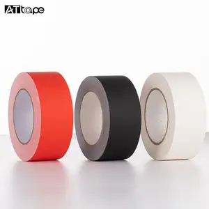 Siyah bez yapıştırıcı maskeleme kitap bağlama Gaffer gözyaşı koli bandı sahne siyah Ducktape bez koli sandık bant