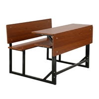 Chaise de bureau moderne en métal robuste à deux places, confortable, pour étudiants, taille standard, banc double, utilisation en chambre à coucher