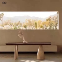 Table à manger rectangulaire nordique en bois massif Design moderne Simple table de travail à domicile bureau de négociation pour hôtels