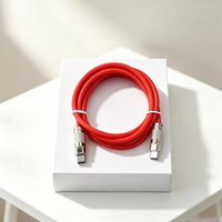 Arnés de Conexión Rápida USB C de Cobre Desnudo de 8 Núcleos de TPU de Silicona para Dispositivos Móviles Android