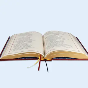 2023 novo Luxo Capa Dura Hebraica Oração Bíblia Livro Impressão com eades douradas