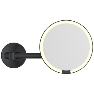 Espelho de Banheiro Montado na Parede para Hotel, Espelho Redondo Magnificador 1X/5X com Luz LED de 3W, Espelho Cosmético Personalizado Recarregável - Product Image 4