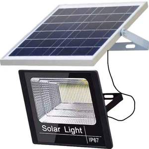 Reflector LED Solar de 300W 5000K IP66 con Certificación CE, Ángulo de Haz de 120°, Control Remoto, Cuerpo de ABS, Iluminación Exterior para Jardín - Product Image 1