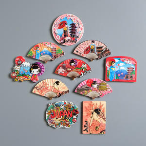 Imán de Refrigerador Personalizado al por Mayor, Recuerdo de Japón, Regalos Promocionales, Imán de Refrigerador de Resina de Lujo con Diseño de Abanico Japonés en 3D - Product Image 2