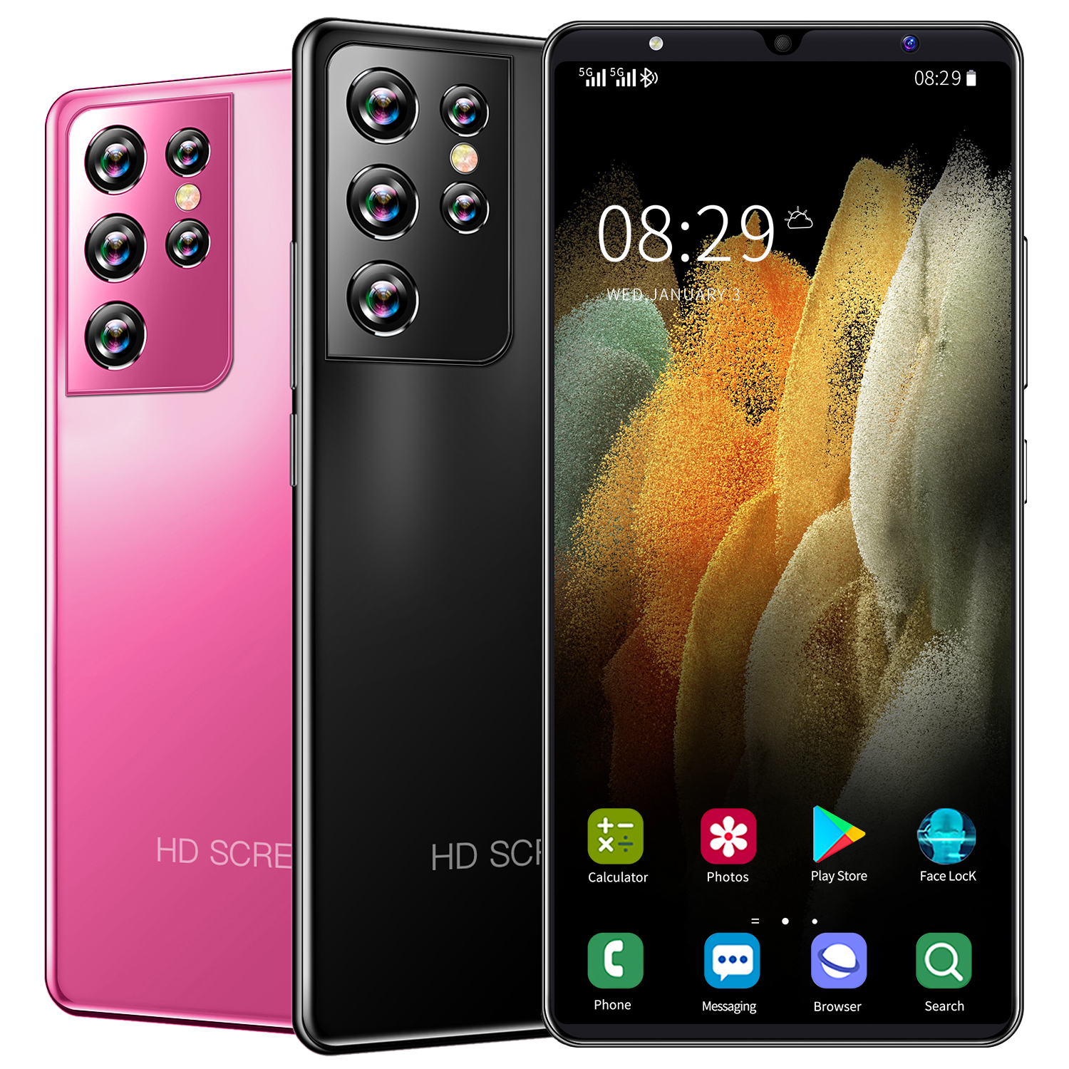 Дропшиппинг, мобильный телефон с GPS, Wi-Fi, HD +, 4G, смартфон samug goophone s21, android, 128 ГБ, 64 ГБ