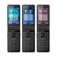 OEM mémoire personnalisée BT petit téléphone à rabat à double carte SIM Android Lte téléphone portable à clavier pliable avec caméra HD