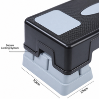 Plataforma de Step Ajustable en Múltiples Alturas, Antideslizante y Resistente, para Gimnasia Rítmica y Entrenamiento de Fuerza