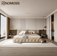 Ensemble de chambre à coucher moderne King Size en gros, mobilier de chambre assorti pour projets de design d'intérieur de villas et appartements