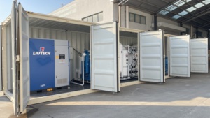 Fabrieksuitverkoop PLC-gestuurde, motor aangedreven PSA automatische hoogzuiverheid (99,999%) drukswingadsorptie stikstofgeneratorinstallatie - Product Image 4