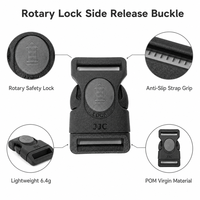 Boucle de Verrouillage Rotative pour Collier d'Animal de Compagnie 20mm en POM, Clip de Sécurité à Libération Rapide pour Harnais et Laisse de Chien, Sangle OEM ODM