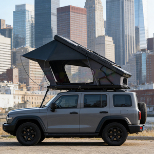 Carpa de techo ligera de aluminio para 4 personas, carpa de camping rígida para coche, Dachzelt, carpa de techo rígida con escalera - Product Image 3