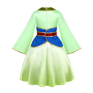 Disfraz Tradicional Chino <span class=keywords><strong>de</strong></span> <span class=keywords><strong>Princesa</strong></span> Antigua para Niñas, <span class=keywords><strong>Vestido</strong></span> <span class=keywords><strong>de</strong></span> Cosplay <span class=keywords><strong>de</strong></span> Mulán para Televisión, Películas, Halloween, Carnaval, Navidad, Capa para Niños - Product Image 3