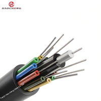 Cable de Fibra Óptica para Exteriores GYTY de 2-144 Hilos SM/MM con Membra Central de Acero para Larga Distancia, No Autoportante, para Instalación Aérea