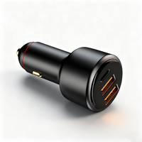 Adaptateur de charge rapide haute puissance 300W avec double USB QC 3.0 PD compatible avec les prises 12V/24V pour smartphones, tablettes, ordinateurs portables