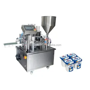 Factory price powder liquid paste water filling and sealing wrapping machine capping labeling machine