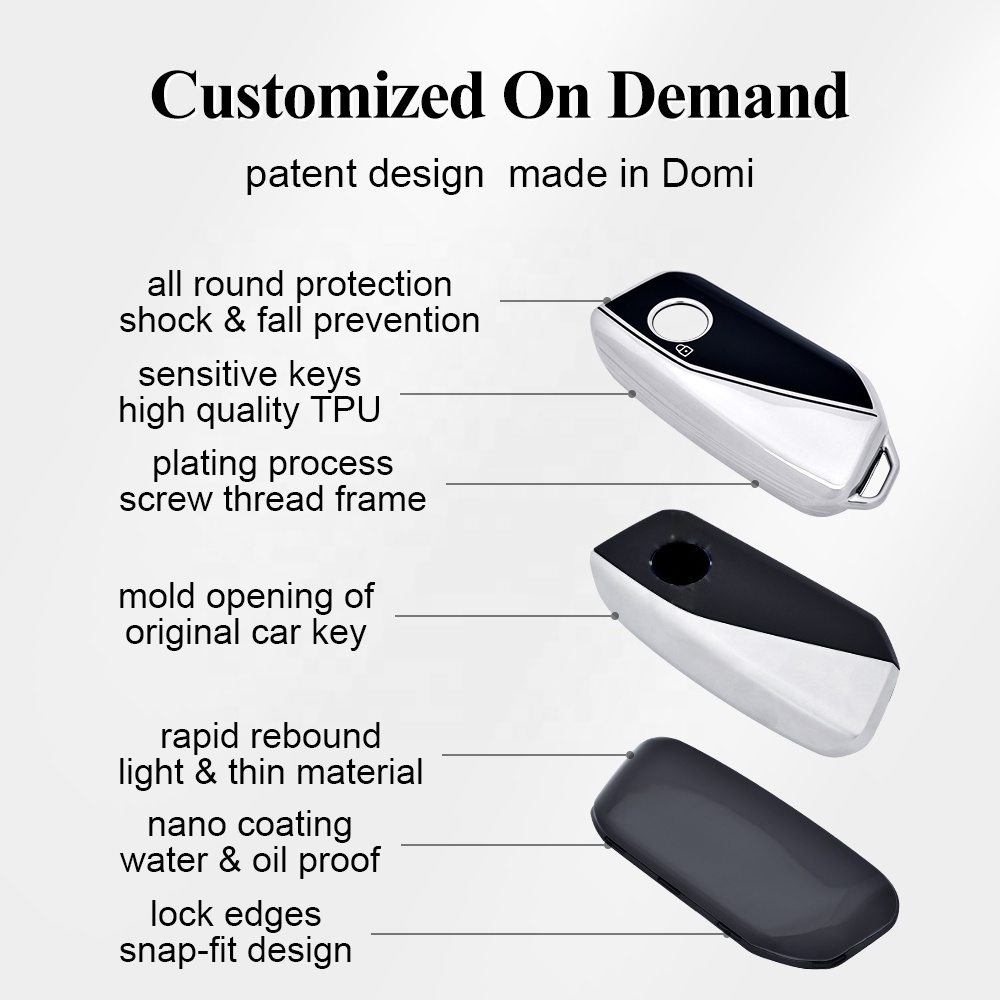 Premium TPU Car Key Cover for BMW - CM Brand Luxury Design Protection