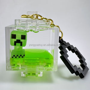 Khusus hanya <span class=keywords><strong>3D</strong></span> plastik MC dunia saya gantungan kunci air Film <span class=keywords><strong>Video</strong></span> <span class=keywords><strong>Game</strong></span> Mini bercahaya karakter figur gantungan kunci kotak buta gantungan kunci - Product Image 2