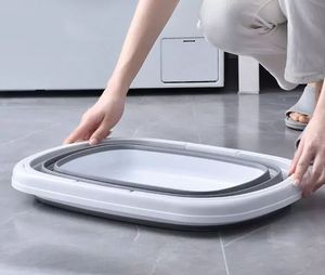 Offre Spéciale rétractable PP en plastique pliable cuisine et blanchisserie paniers de rangement panier à linge sale - Product Image 2
