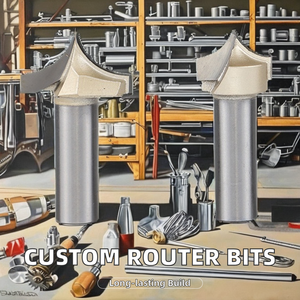 Tidyway OEM Aanpasbare Tia Gecoate Scherpe-Omhoog Gebogen Ovolo Freesbits 8mm/10mm/12mm/12.7mm Schacht Carbide 55HRC CNC Frees - Product Image 2