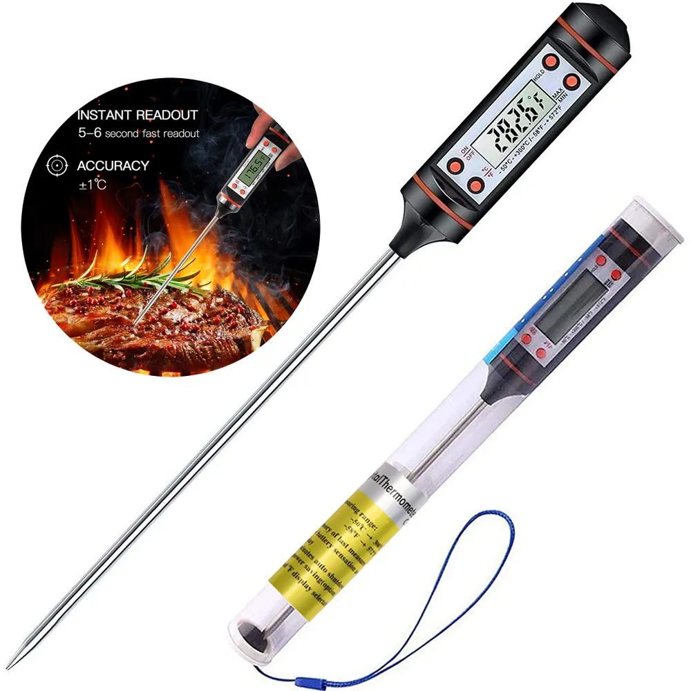 temperature probe food instant read meat cooking thermometer BBQ digital food thermometer