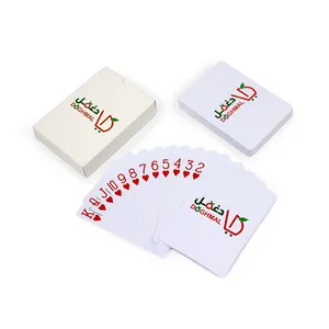 Logotipo personalizado 100% Colorfast Durável Cartes de Poker Baloot 32 Cartões Baloot Árabe Baloot Cartão De Jogo Com Caixa De Presente